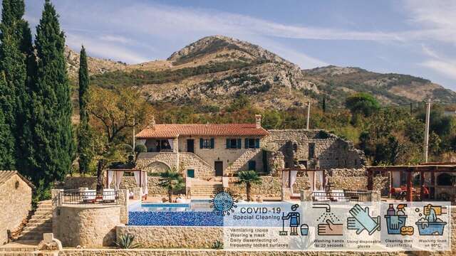 Виллы Old Stone Villa Talići Hill Сутоморе-9